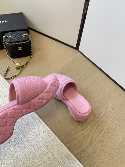 C styleKnitted diamond slippers6cm