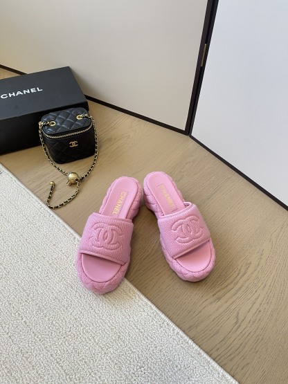 C styleKnitted diamond slippers6cm