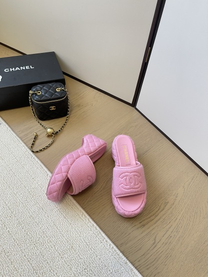 C styleKnitted diamond slippers6cm