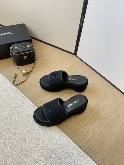 C styleKnitted diamond slippers6cm