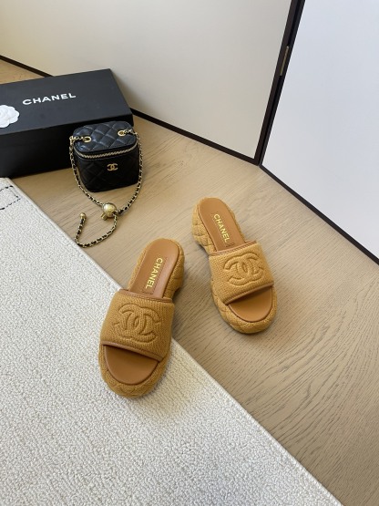 C styleKnitted diamond slippers6cm