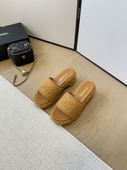 C styleKnitted diamond slippers6cm