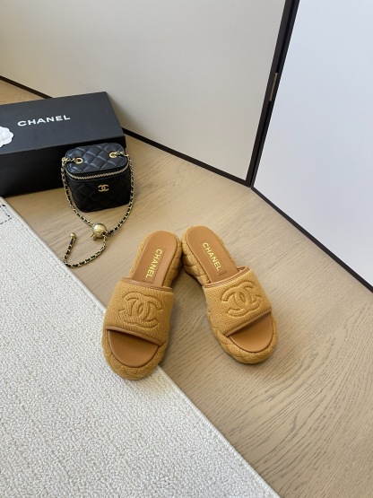 C styleKnitted diamond slippers6cm