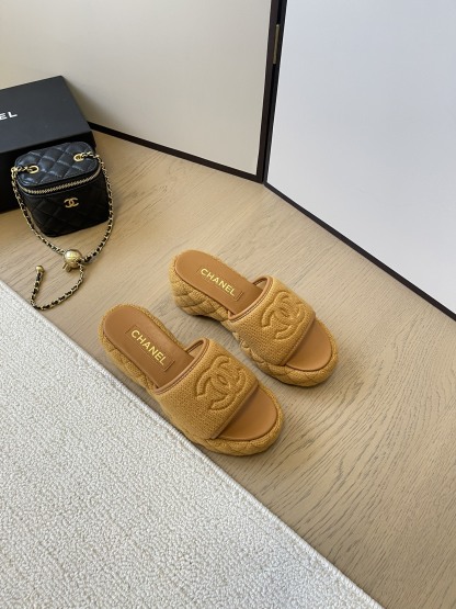 C styleKnitted diamond slippers6cm