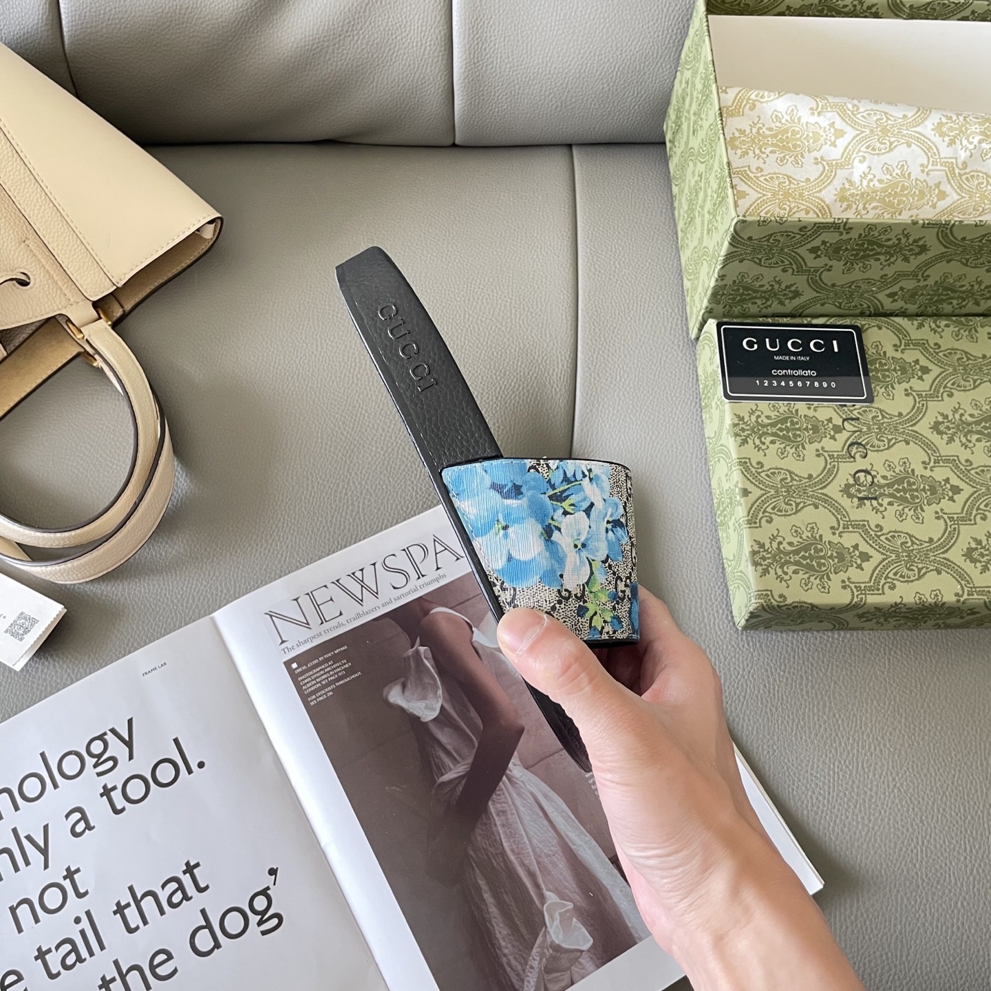 G style Couples slippers, beach slippers, flat slippers