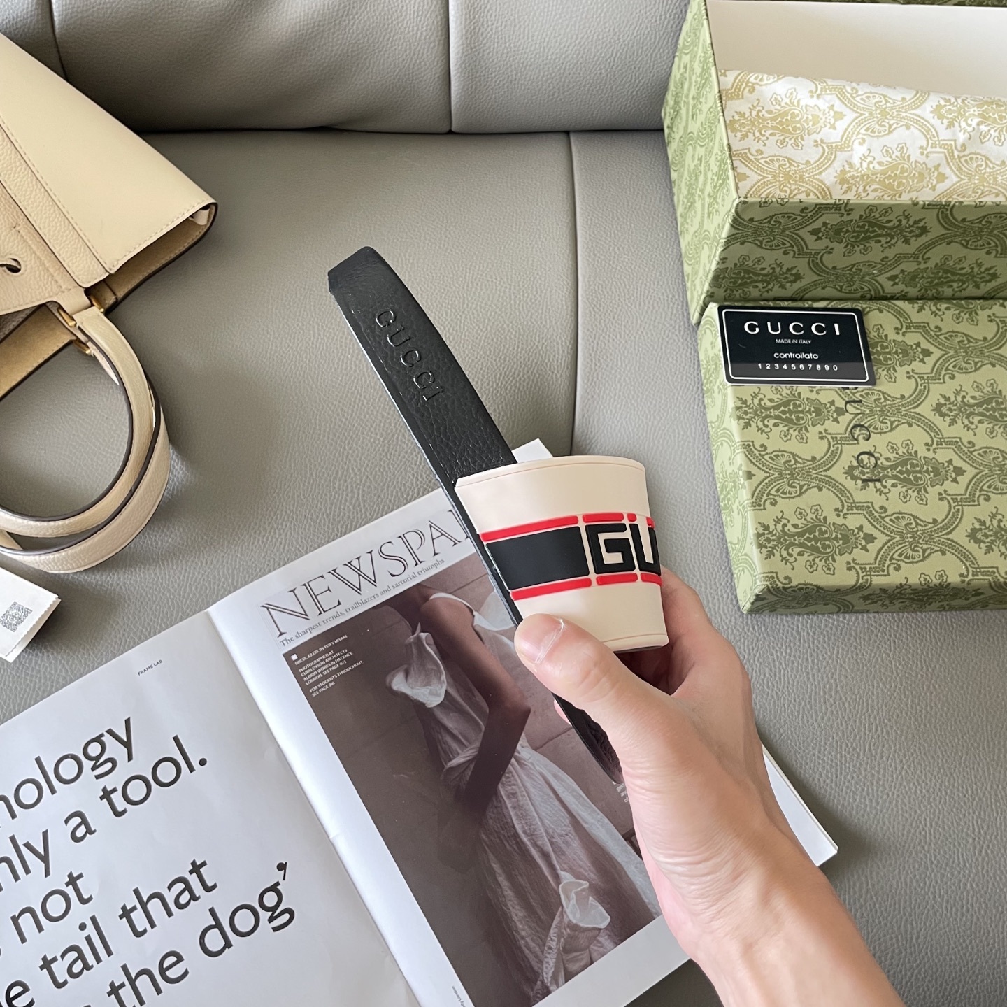 G style Couples slippers, beach slippers, flat slippers