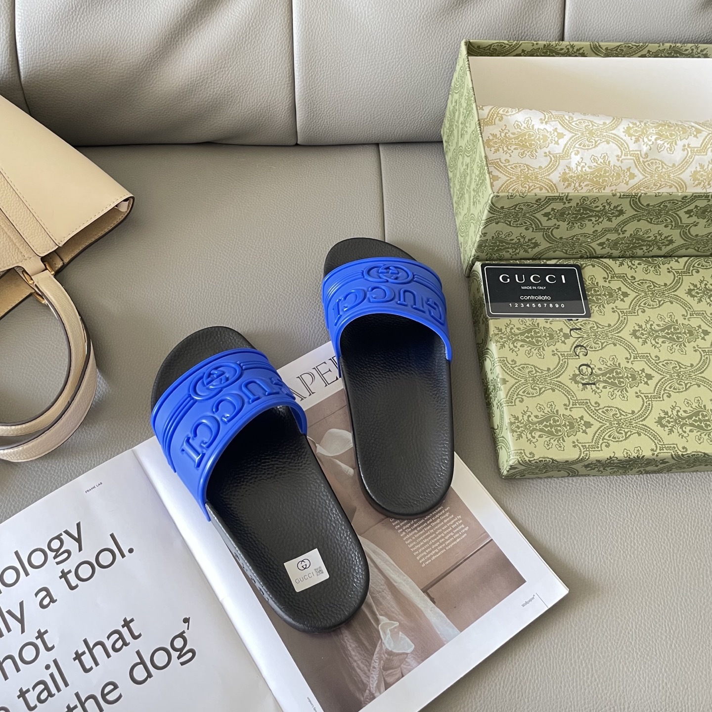 G style Couples slippers, beach slippers, flat slippers