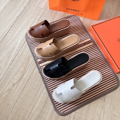 H style Waterproof wedge-heeled platform sandals