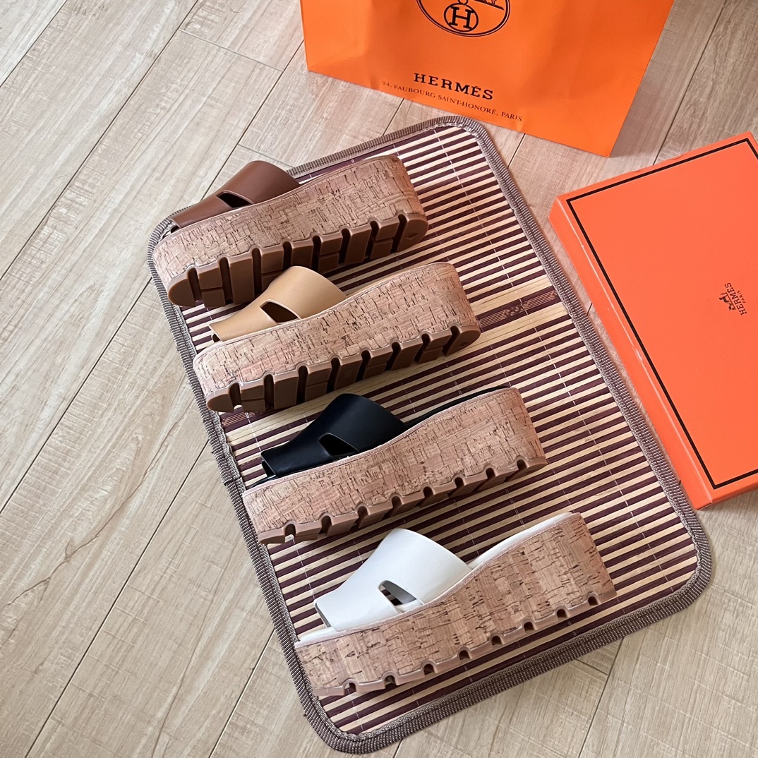 H style Waterproof wedge-heeled platform sandals