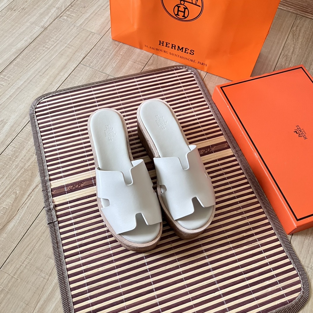 H style Waterproof wedge-heeled platform sandals