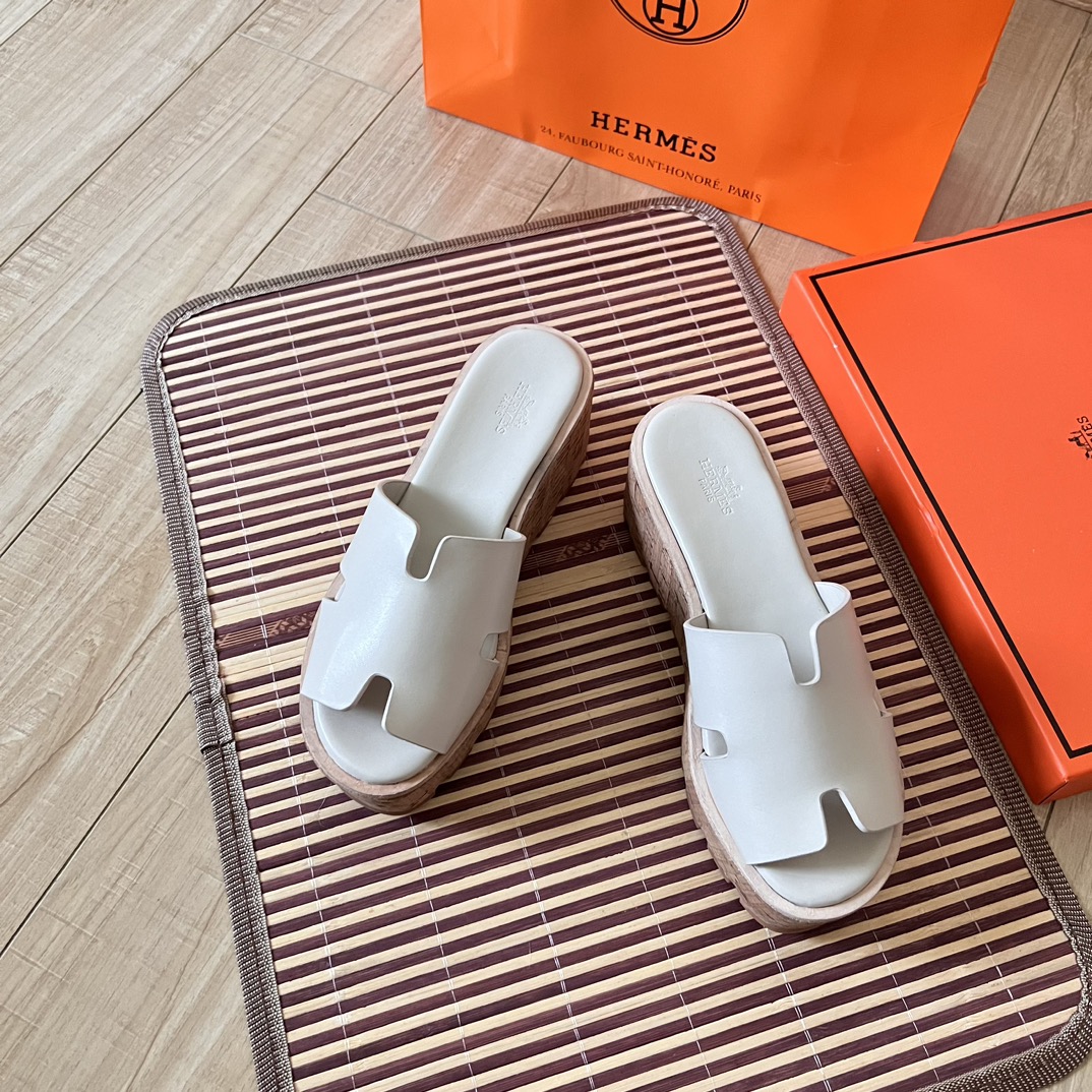 H style Waterproof wedge-heeled platform sandals