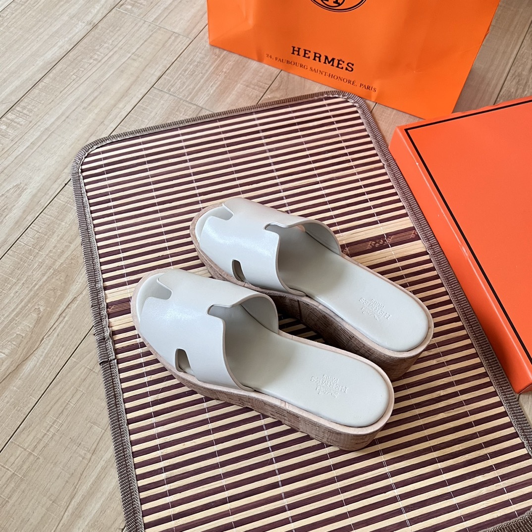 H style Waterproof wedge-heeled platform sandals