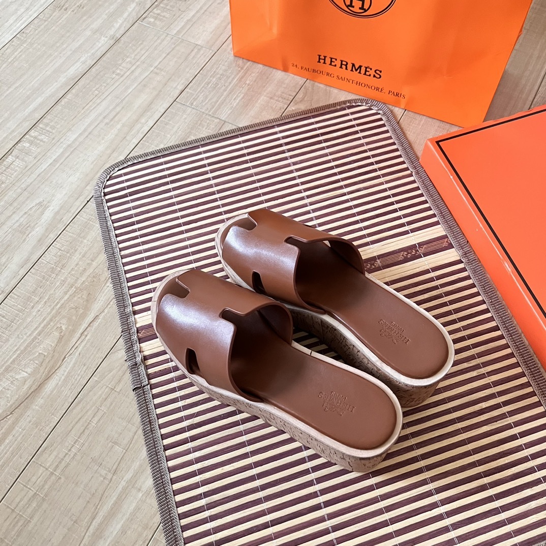 H style Waterproof wedge-heeled platform sandals