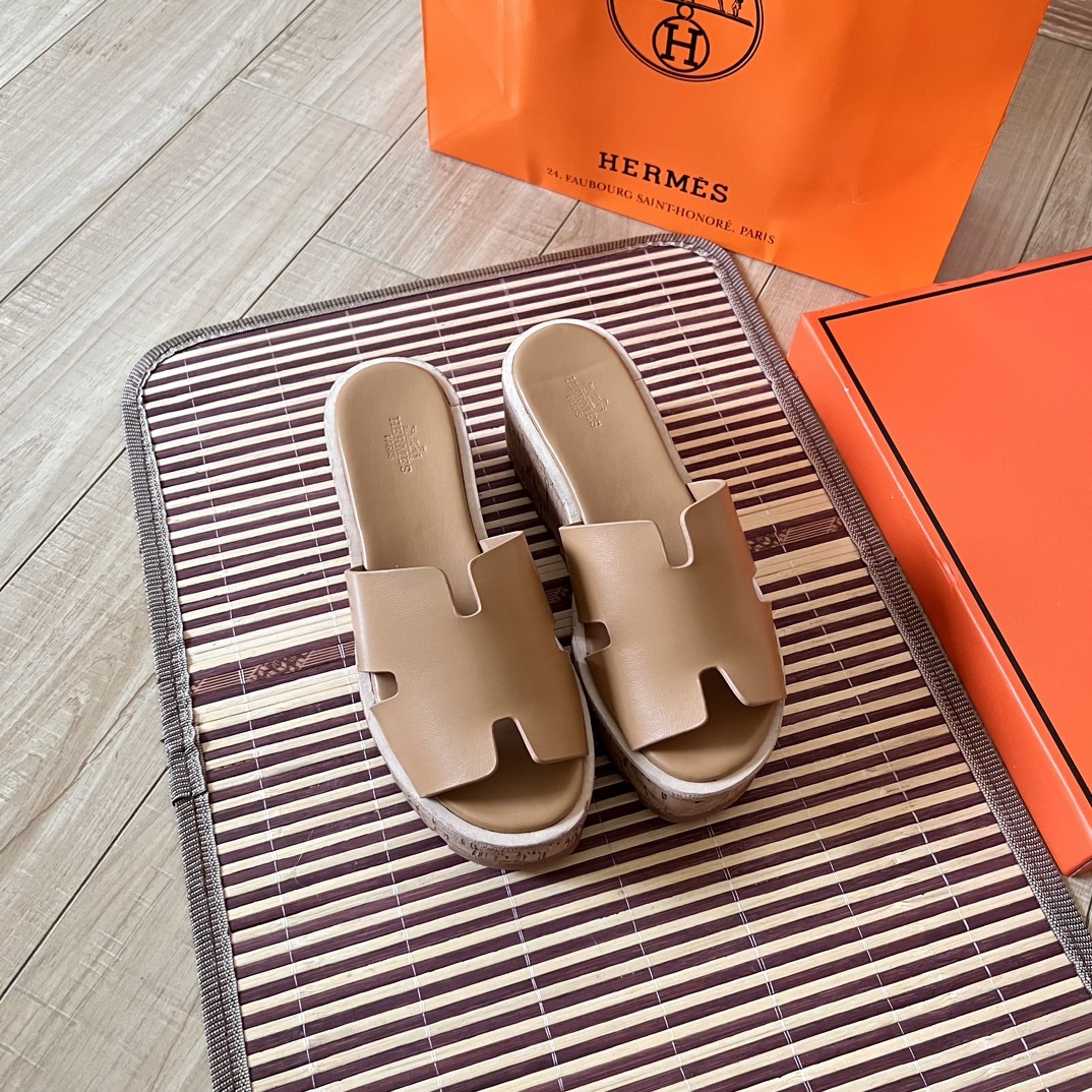 H style Waterproof wedge-heeled platform sandals