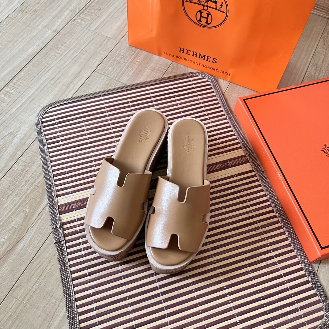 H style Waterproof wedge-heeled platform sandals