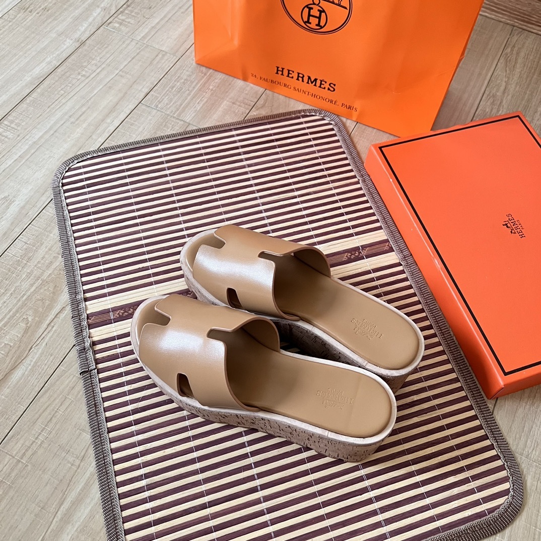 H style Waterproof wedge-heeled platform sandals