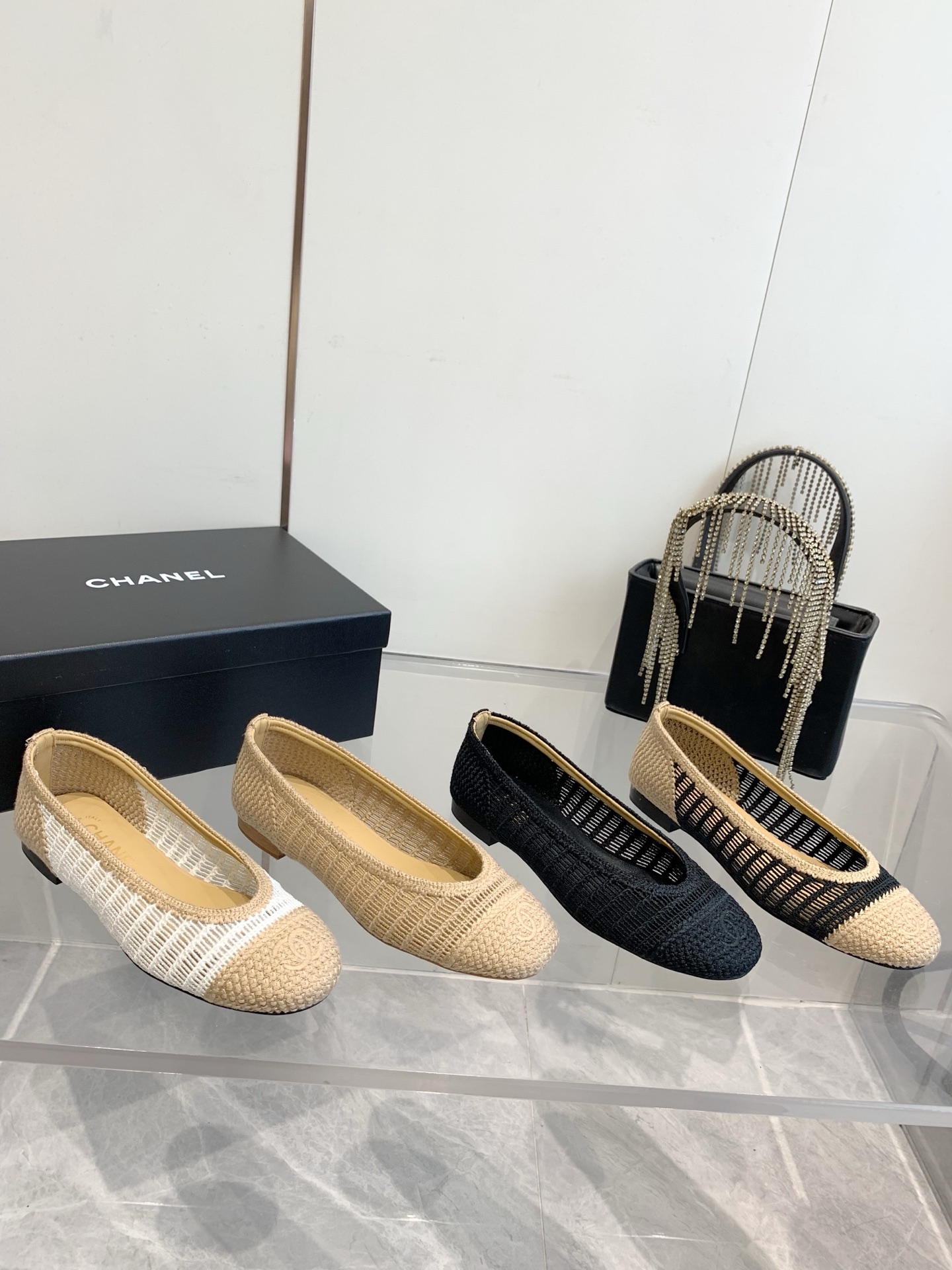 C style Woven flats Ballet shoes