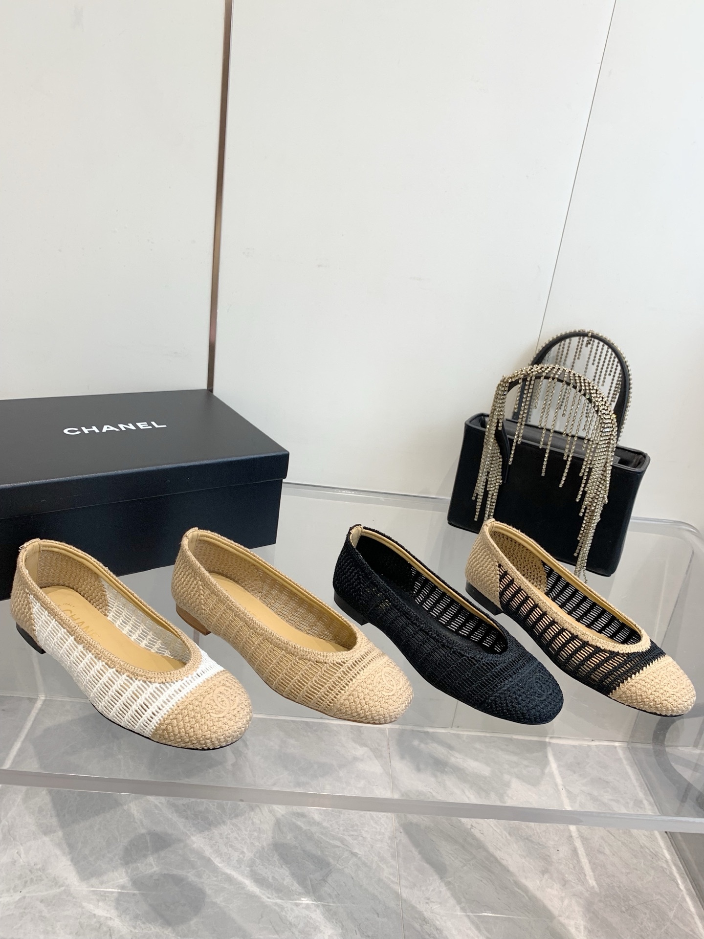 C style Woven flats Ballet shoes