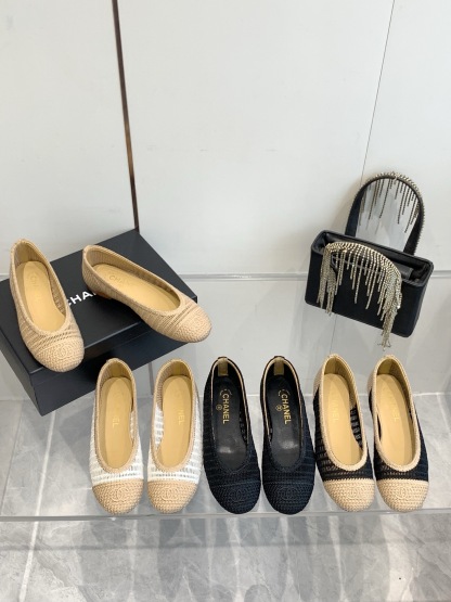 C style Woven flats Ballet shoes