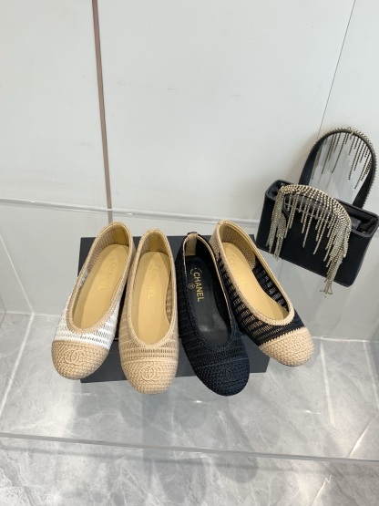 C style Woven flats Ballet shoes