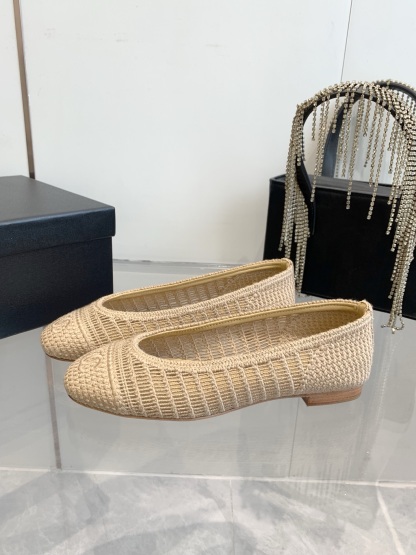 C style Woven flats Ballet shoes