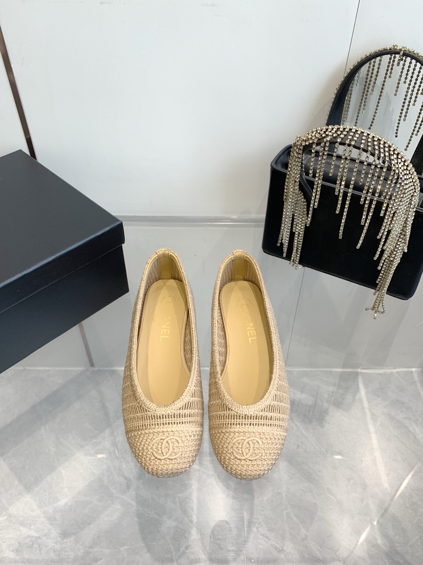 C style Woven flats Ballet shoes