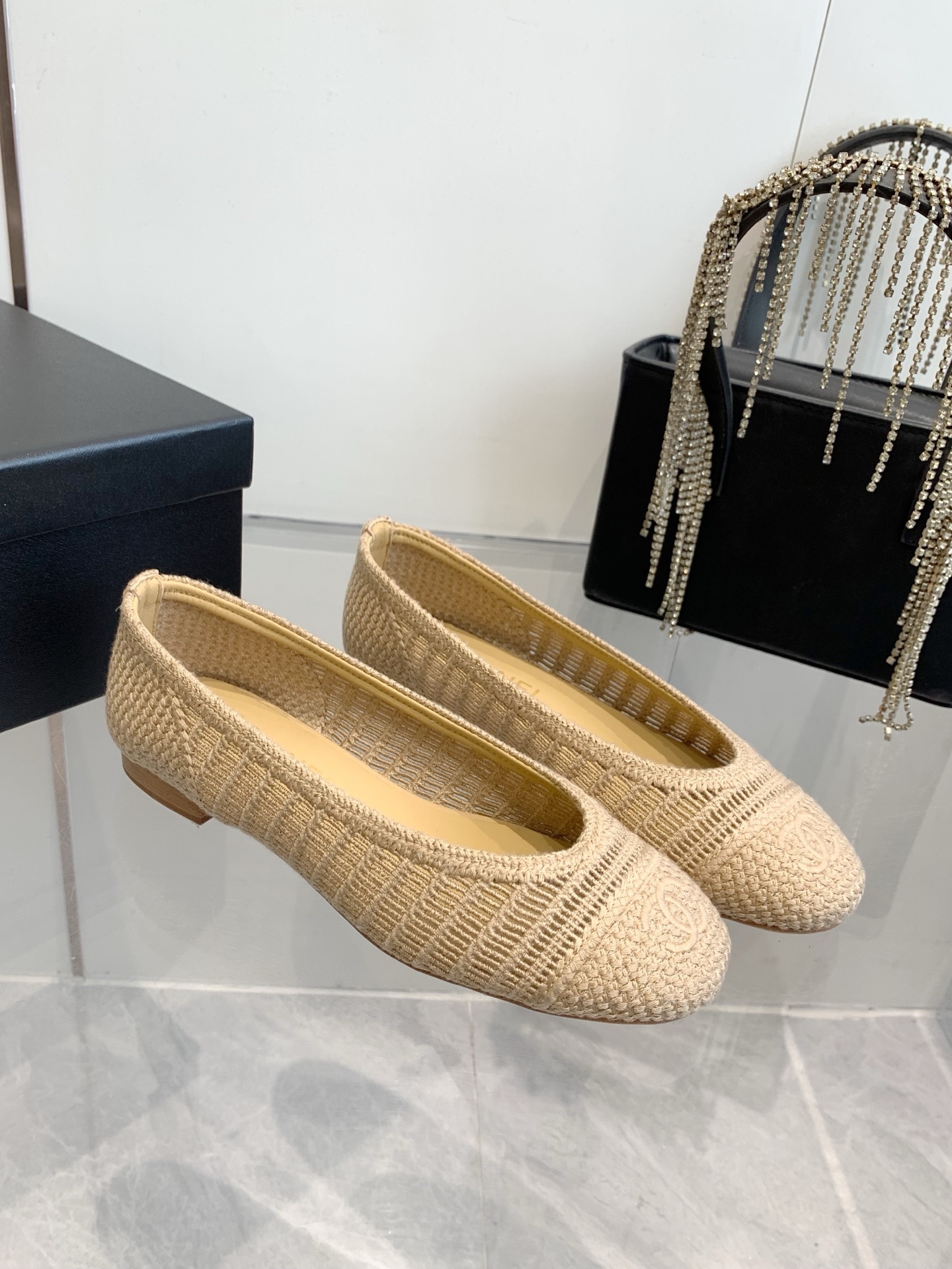 C style Woven flats Ballet shoes