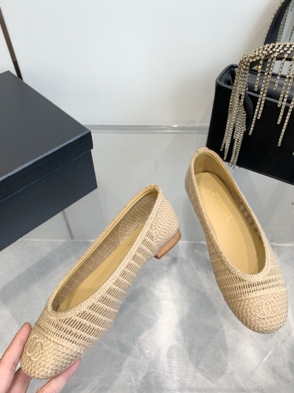 C style Woven flats Ballet shoes