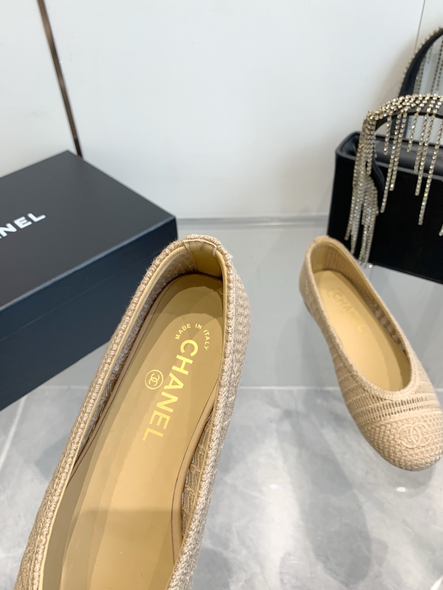 C style Woven flats Ballet shoes