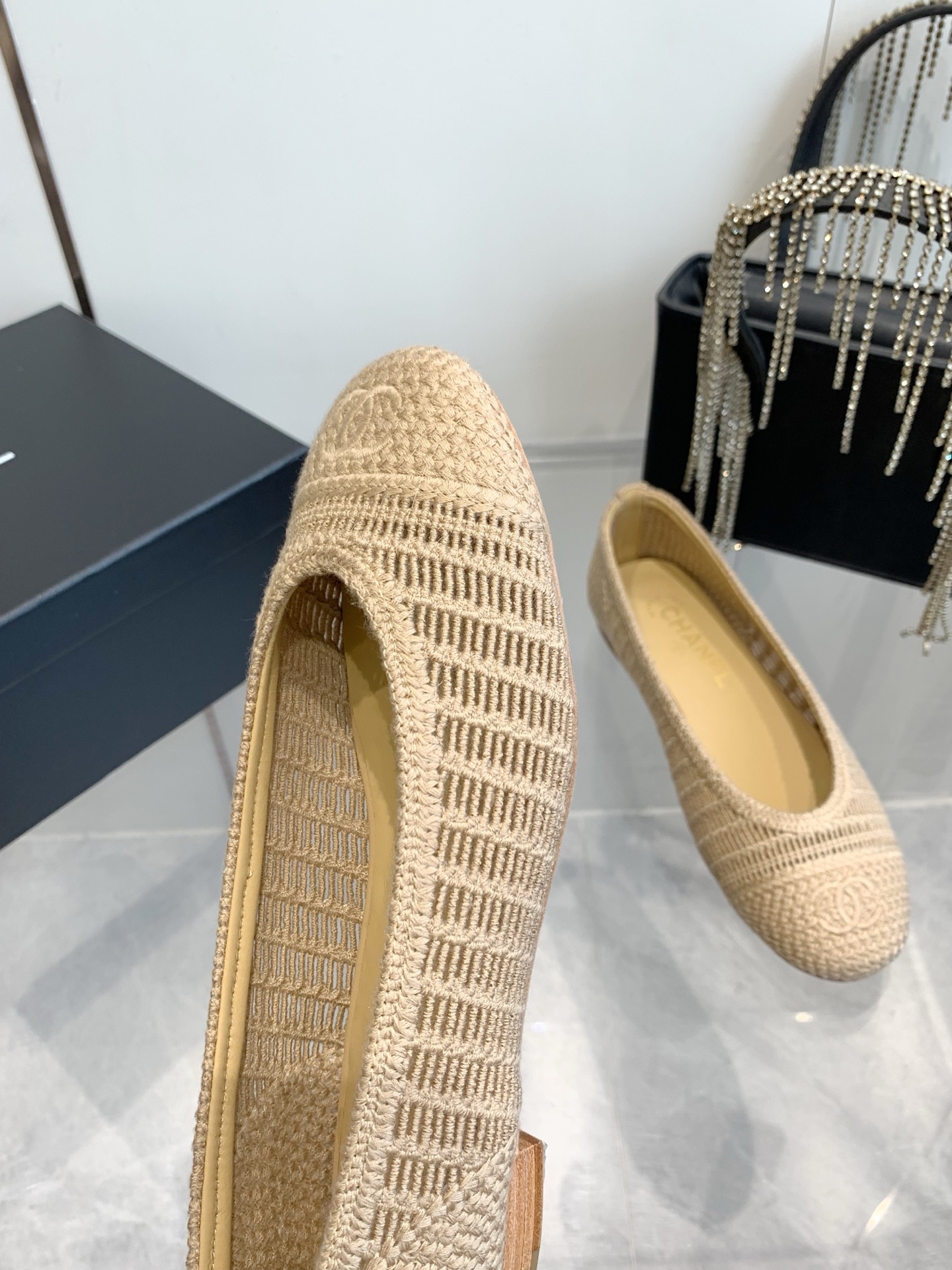 C style Woven flats Ballet shoes