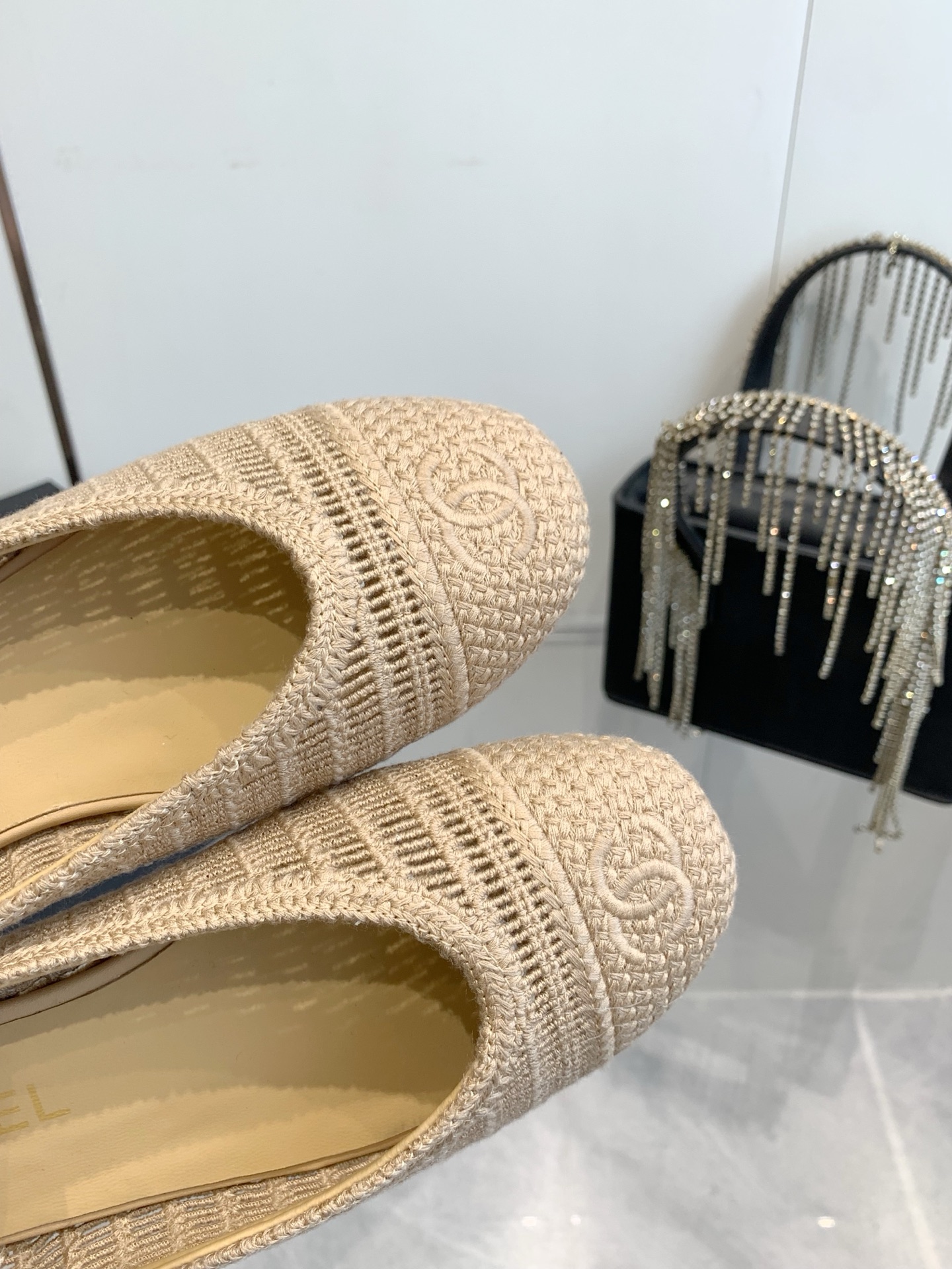 C style Woven flats Ballet shoes