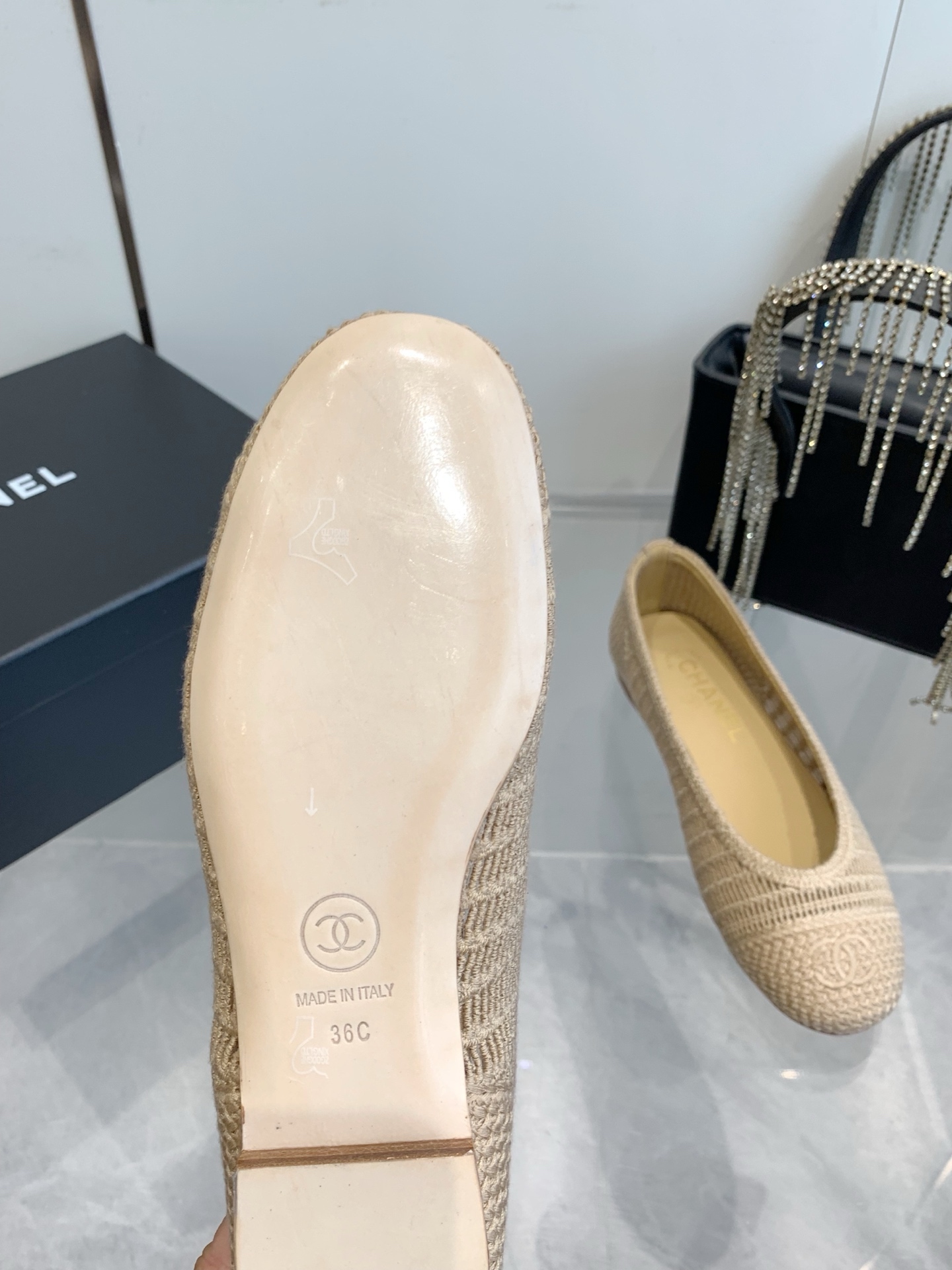 C style Woven flats Ballet shoes