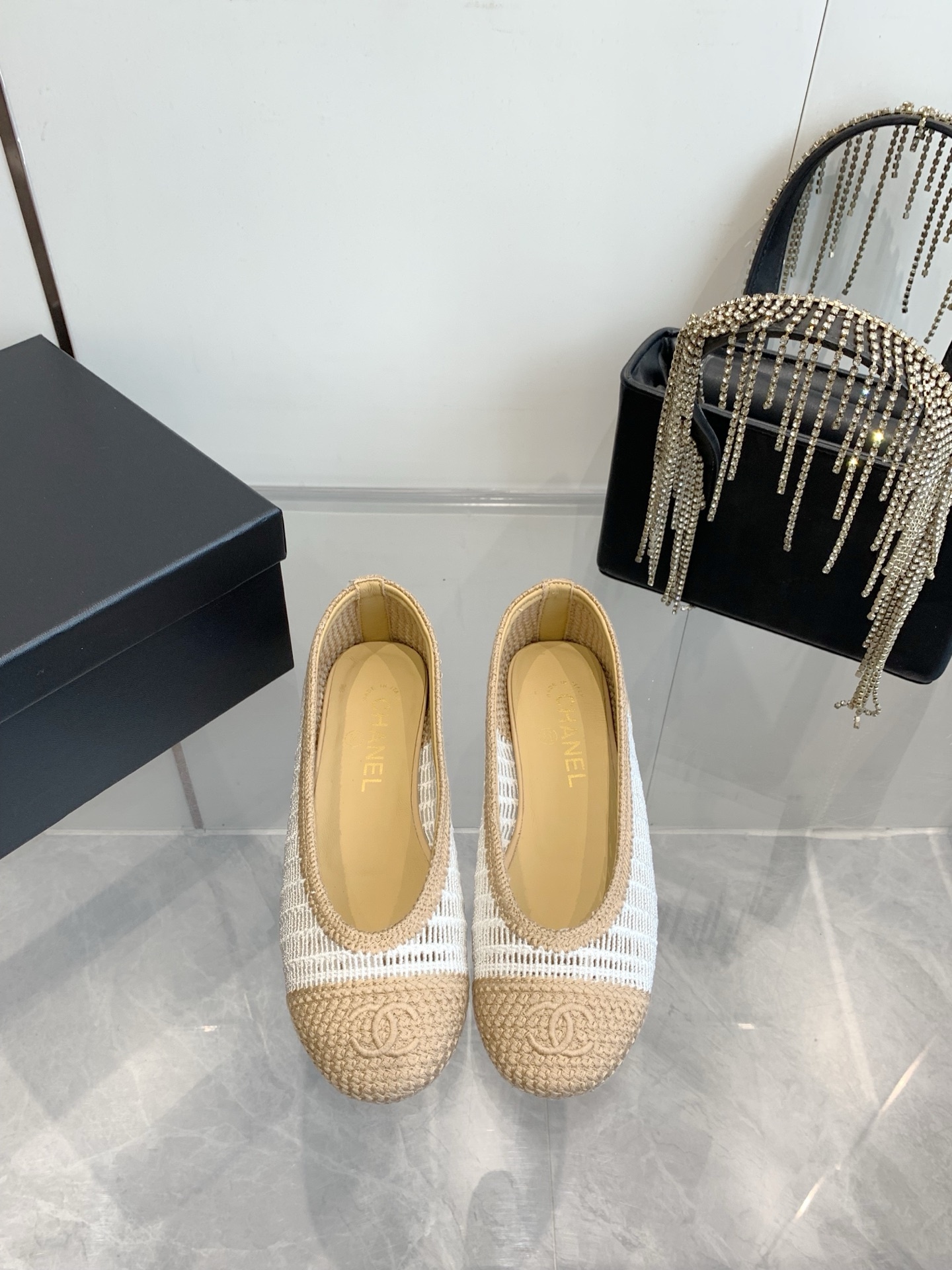 C style Woven flats Ballet shoes