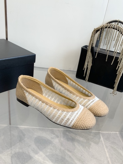 C style Woven flats Ballet shoes