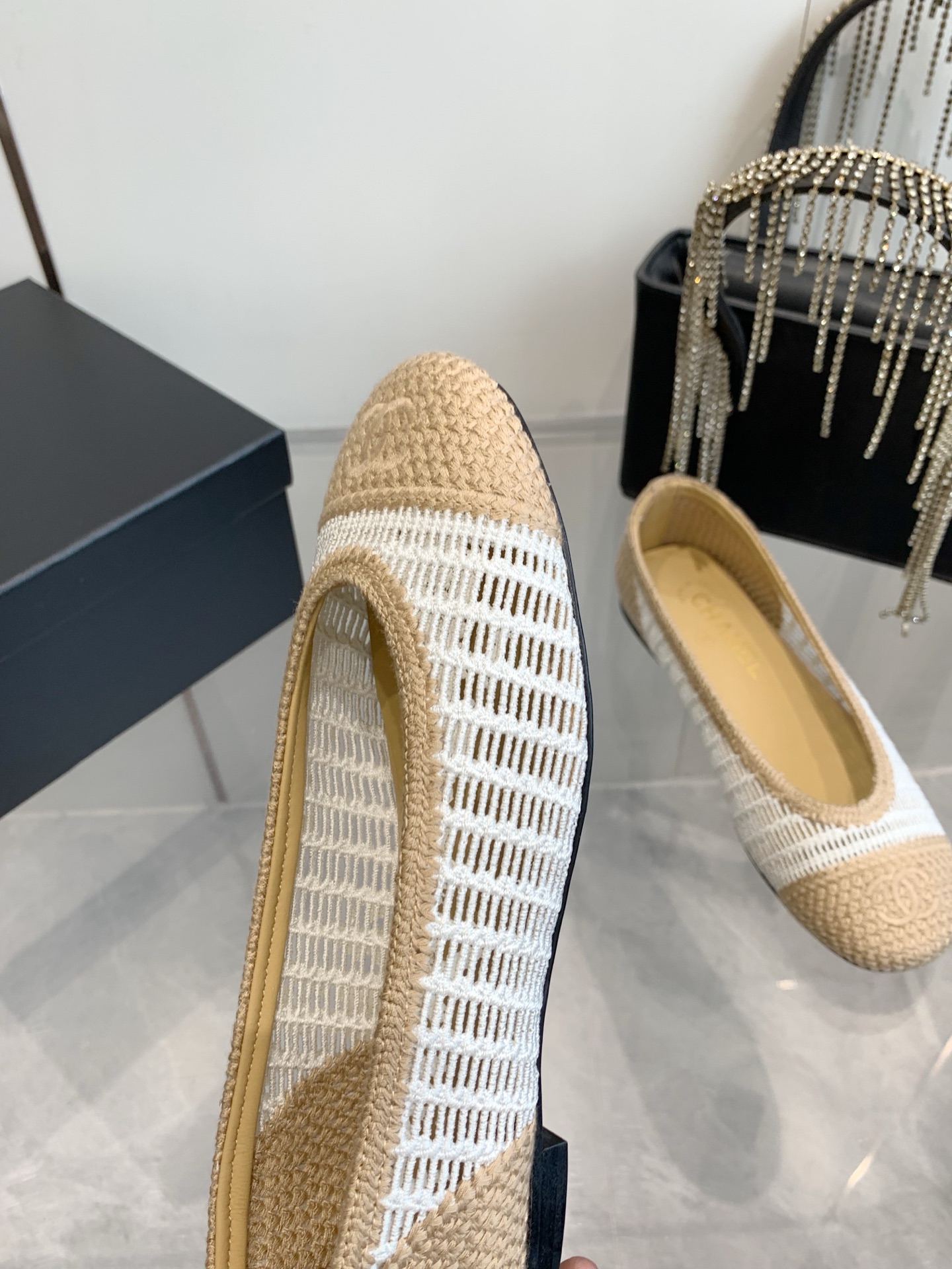 C style Woven flats Ballet shoes