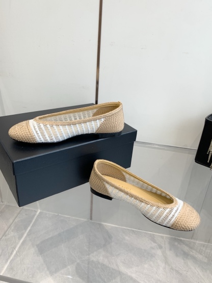 C style Woven flats Ballet shoes