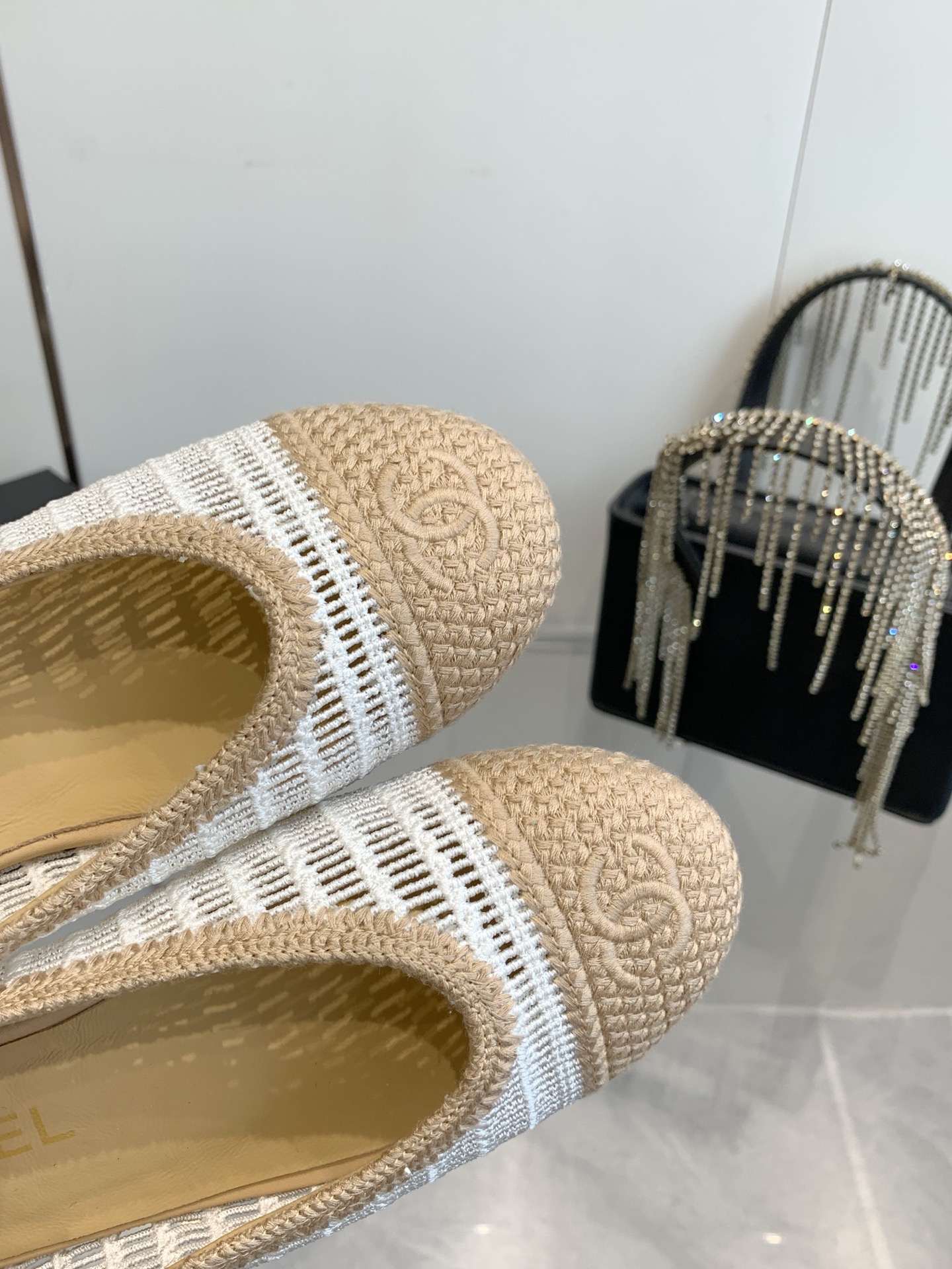 C style Woven flats Ballet shoes