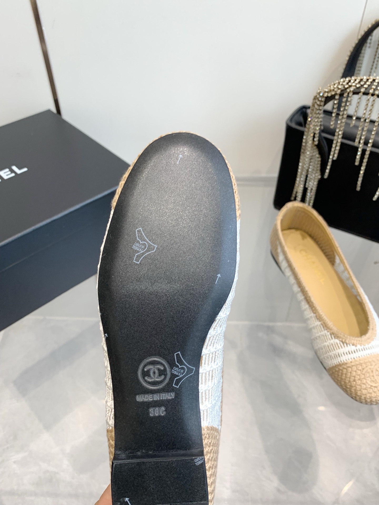 C style Woven flats Ballet shoes