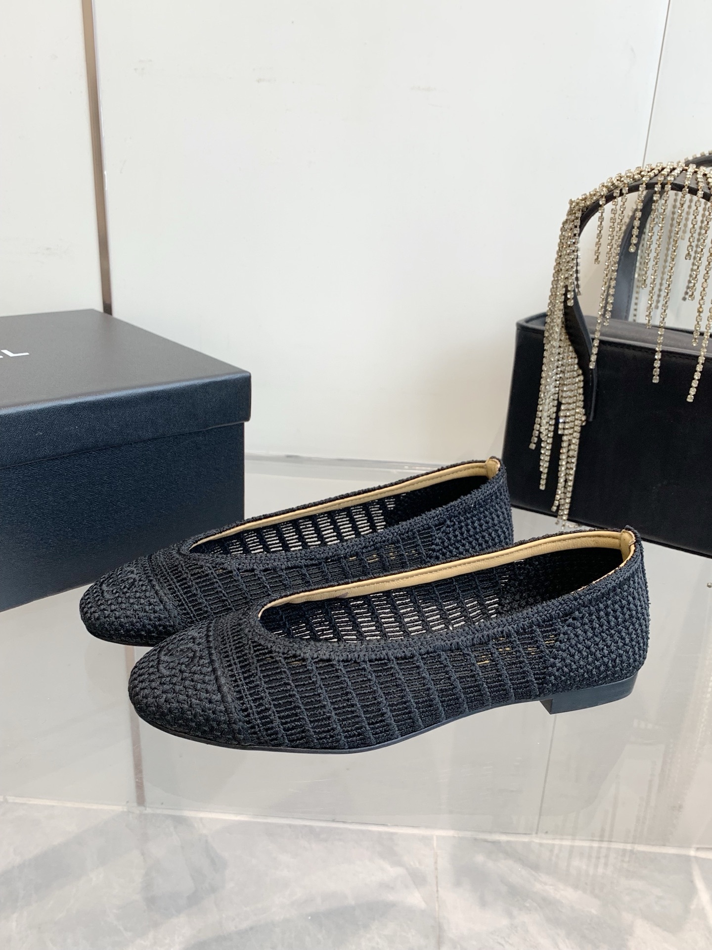 C style Woven flats Ballet shoes