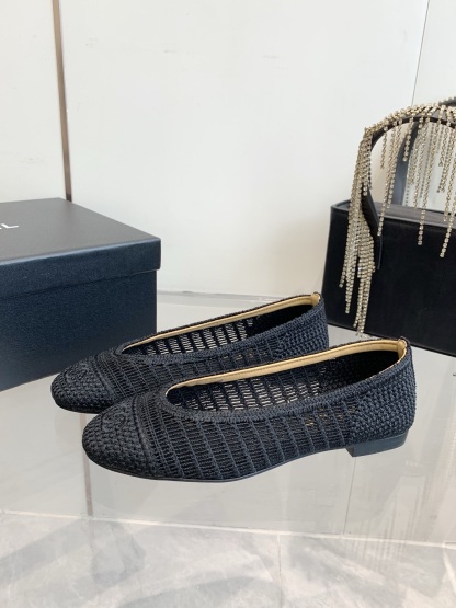 C style Woven flats Ballet shoes