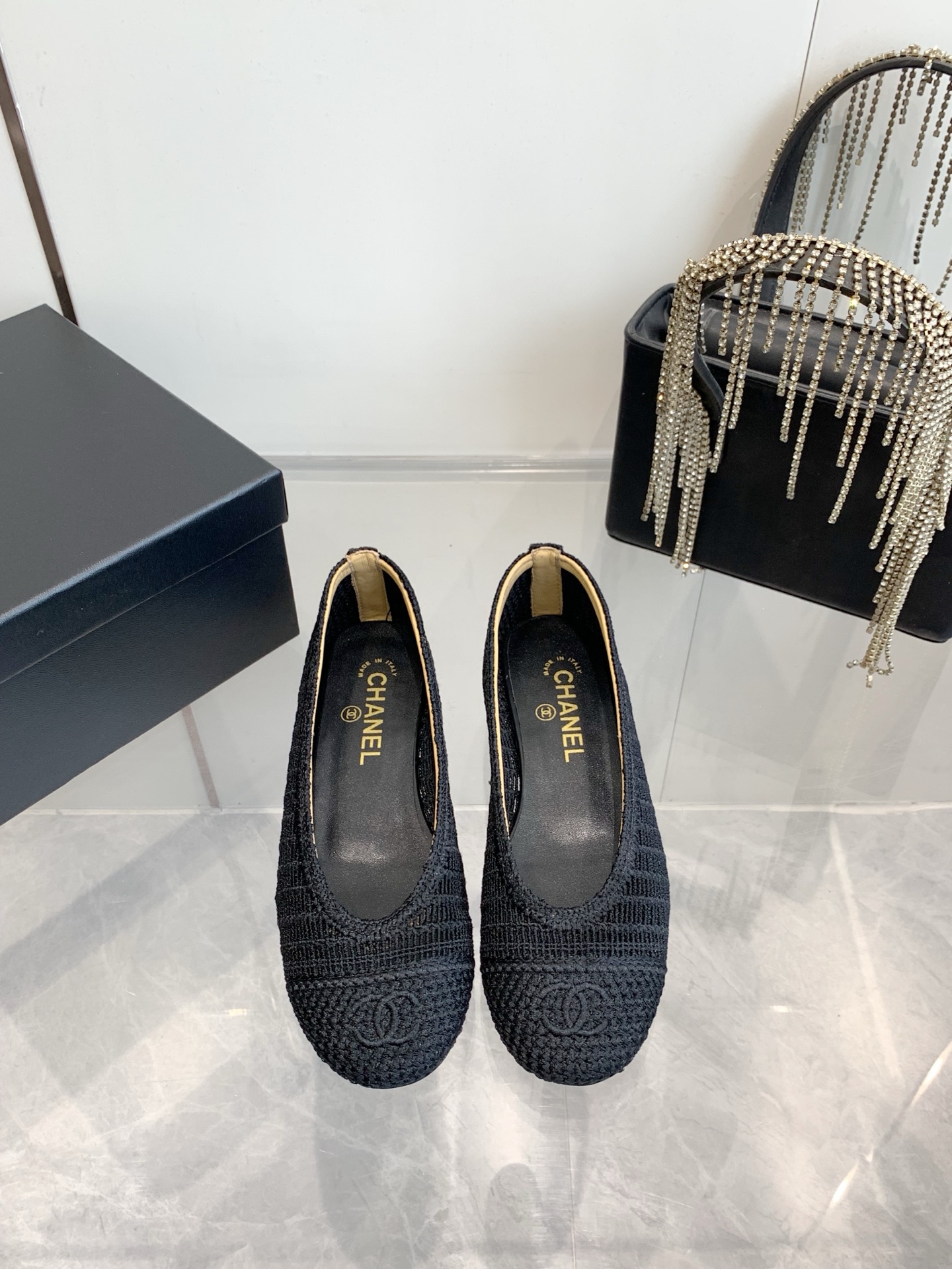 C style Woven flats Ballet shoes