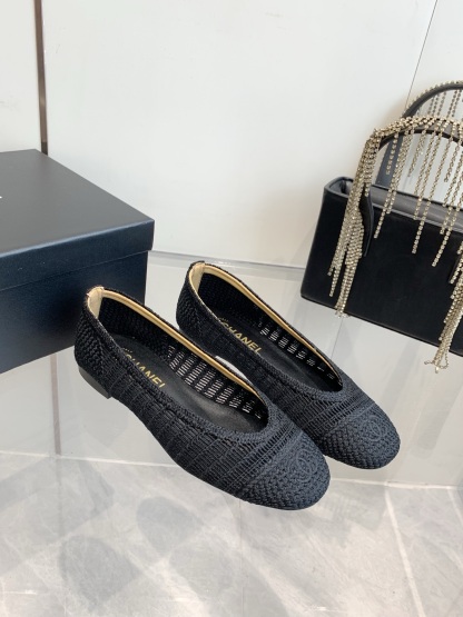 C style Woven flats Ballet shoes