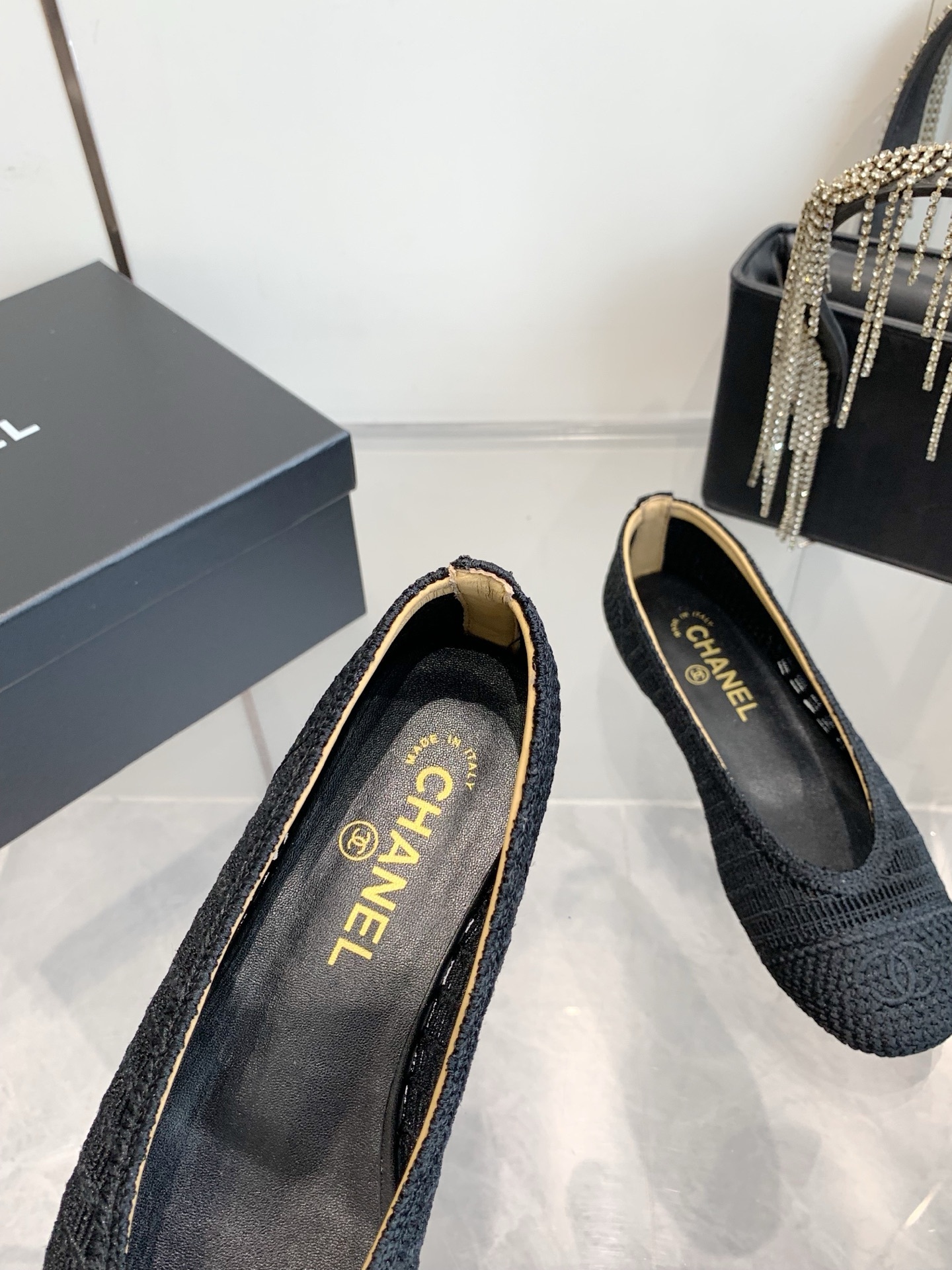 C style Woven flats Ballet shoes