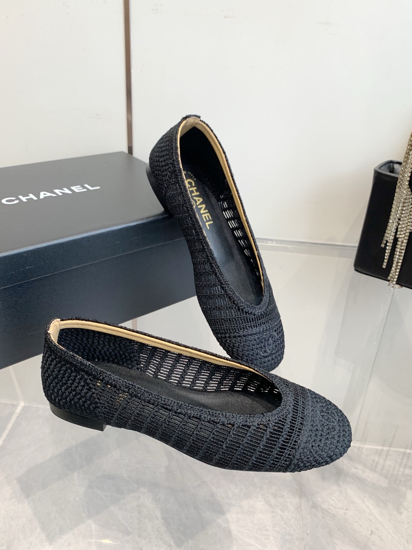 C style Woven flats Ballet shoes