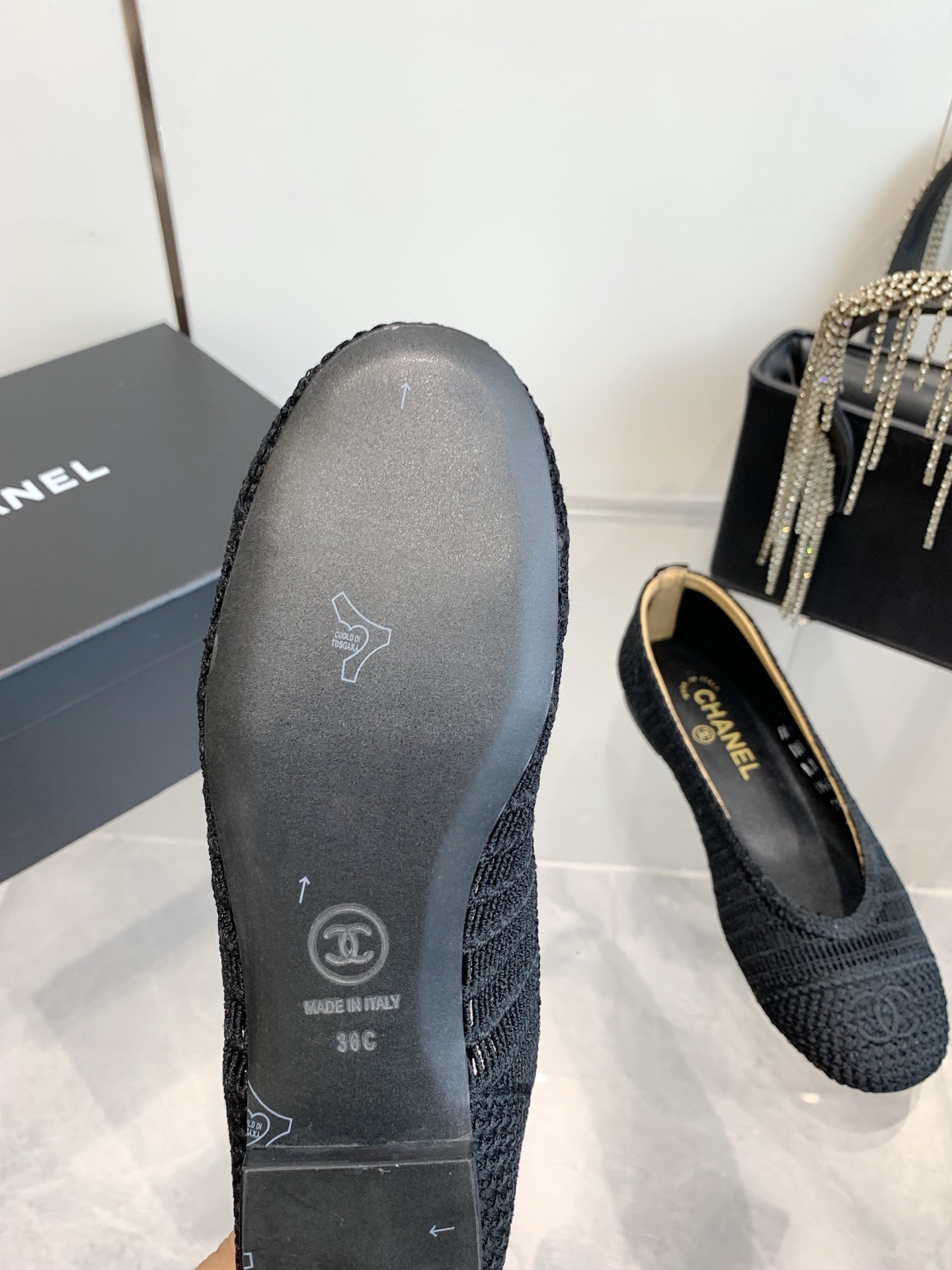 C style Woven flats Ballet shoes