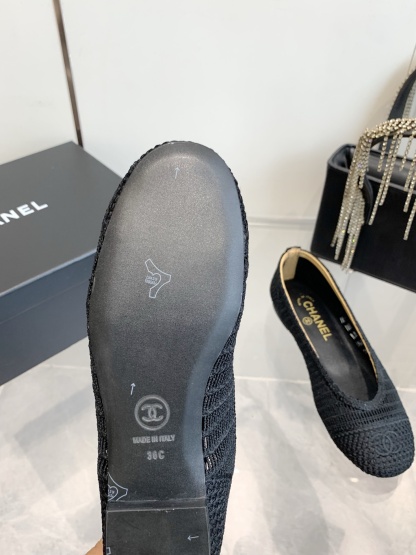 C style Woven flats Ballet shoes