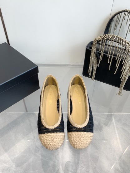 C style Woven flats Ballet shoes