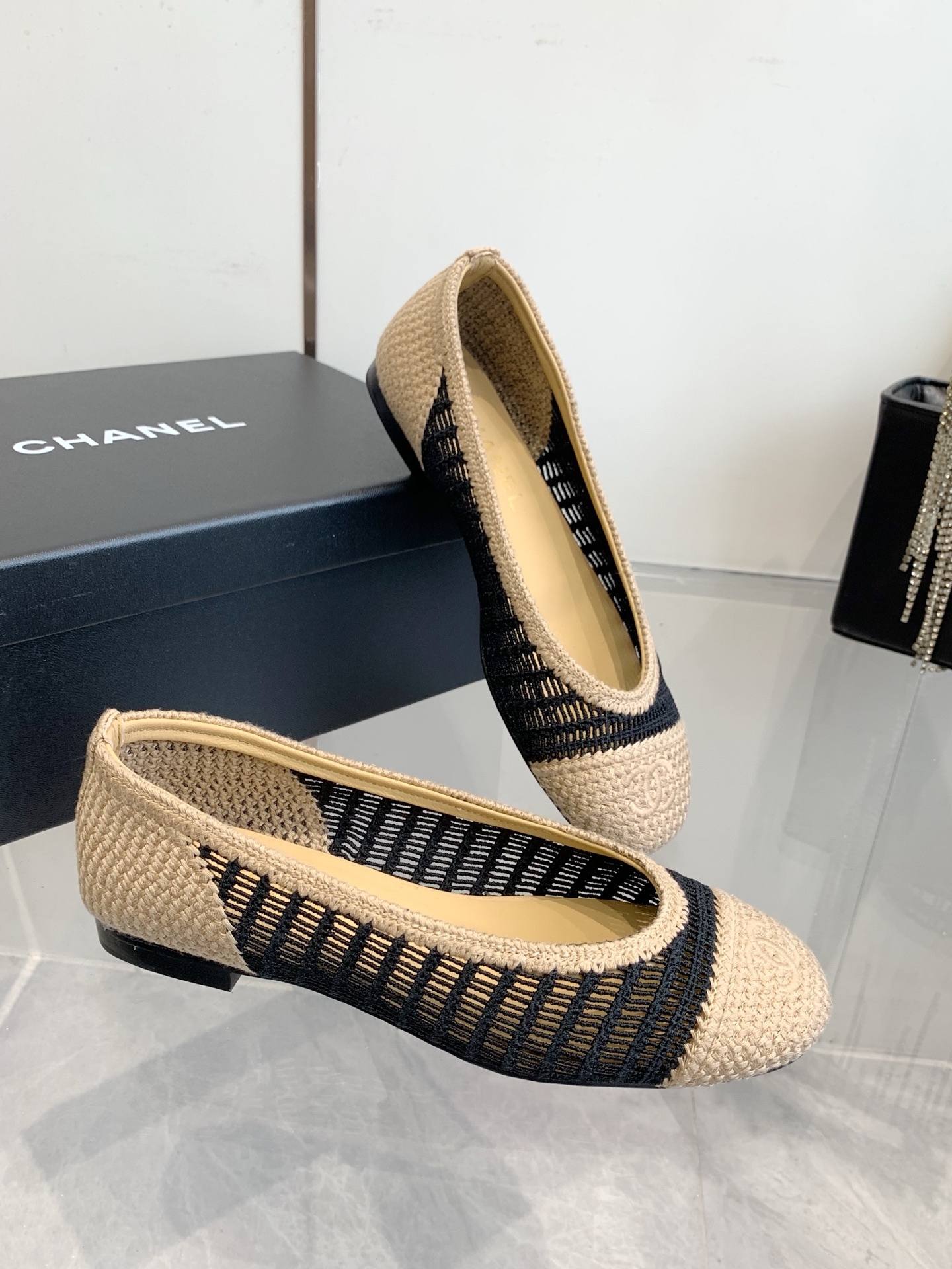 C style Woven flats Ballet shoes