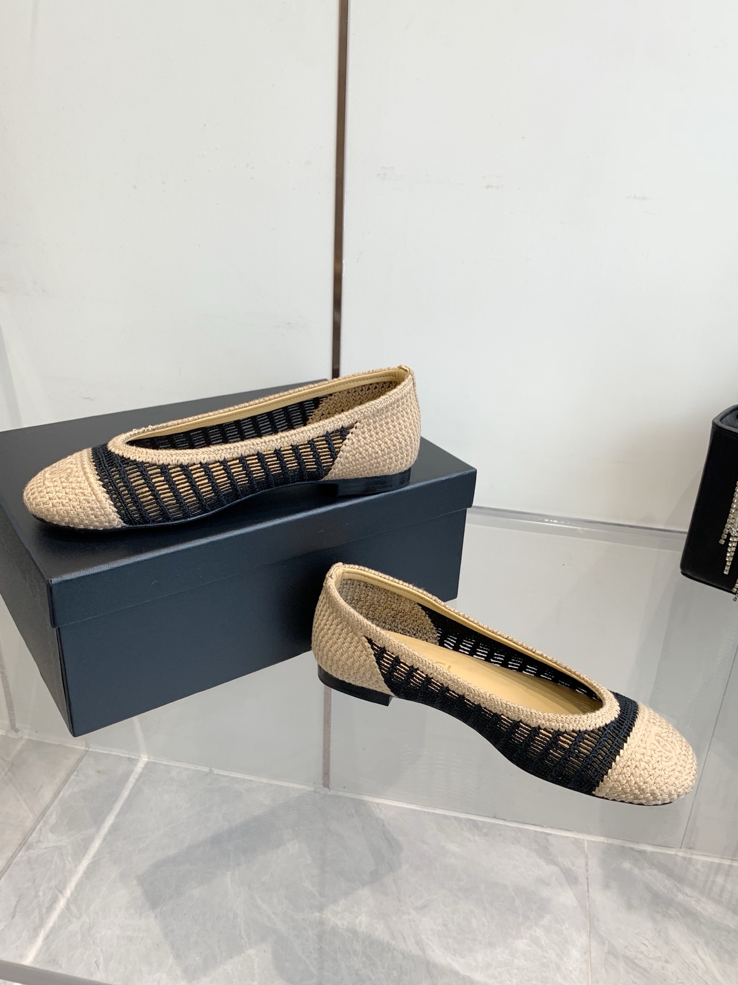 C style Woven flats Ballet shoes