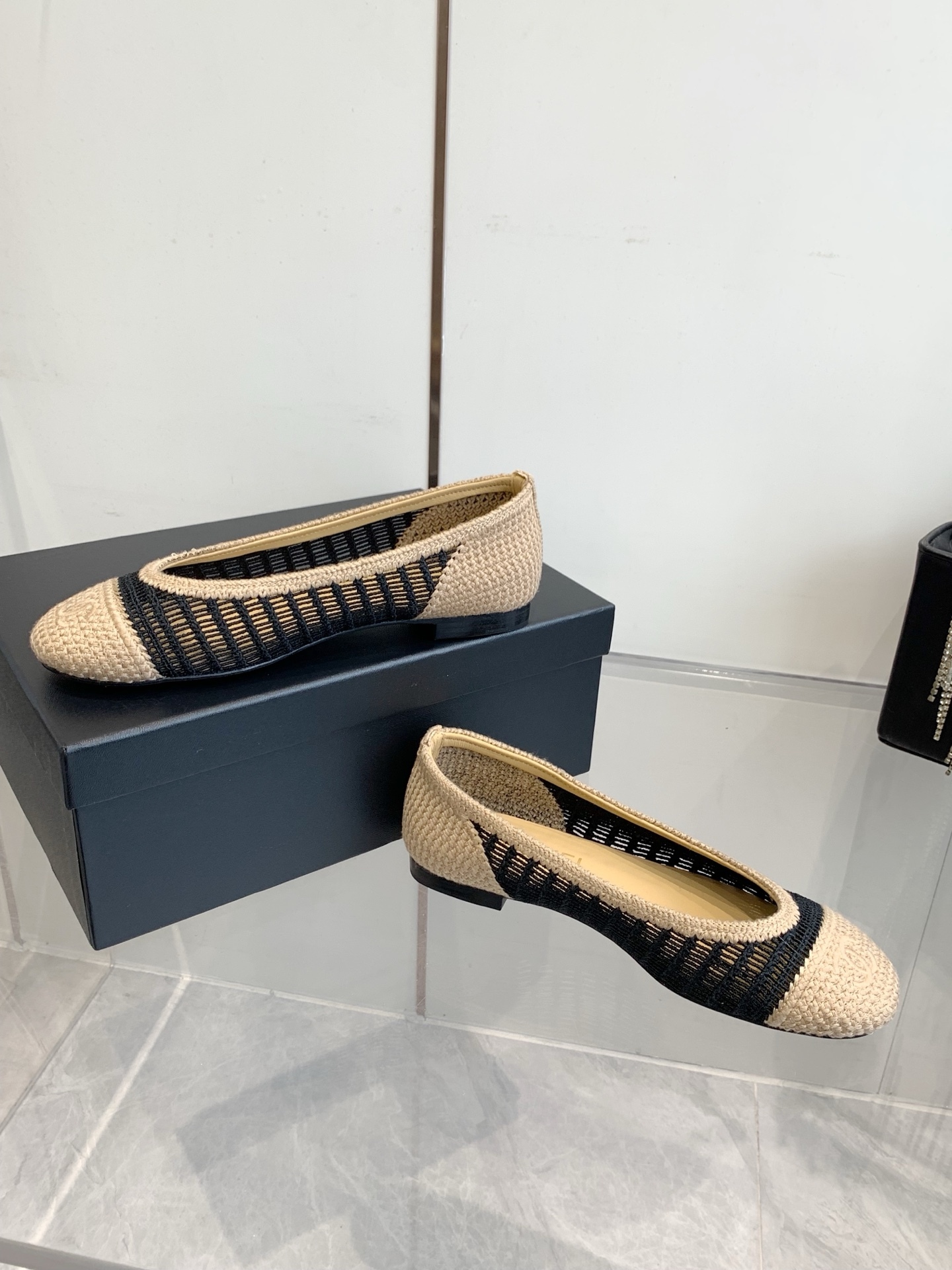 C style Woven flats Ballet shoes